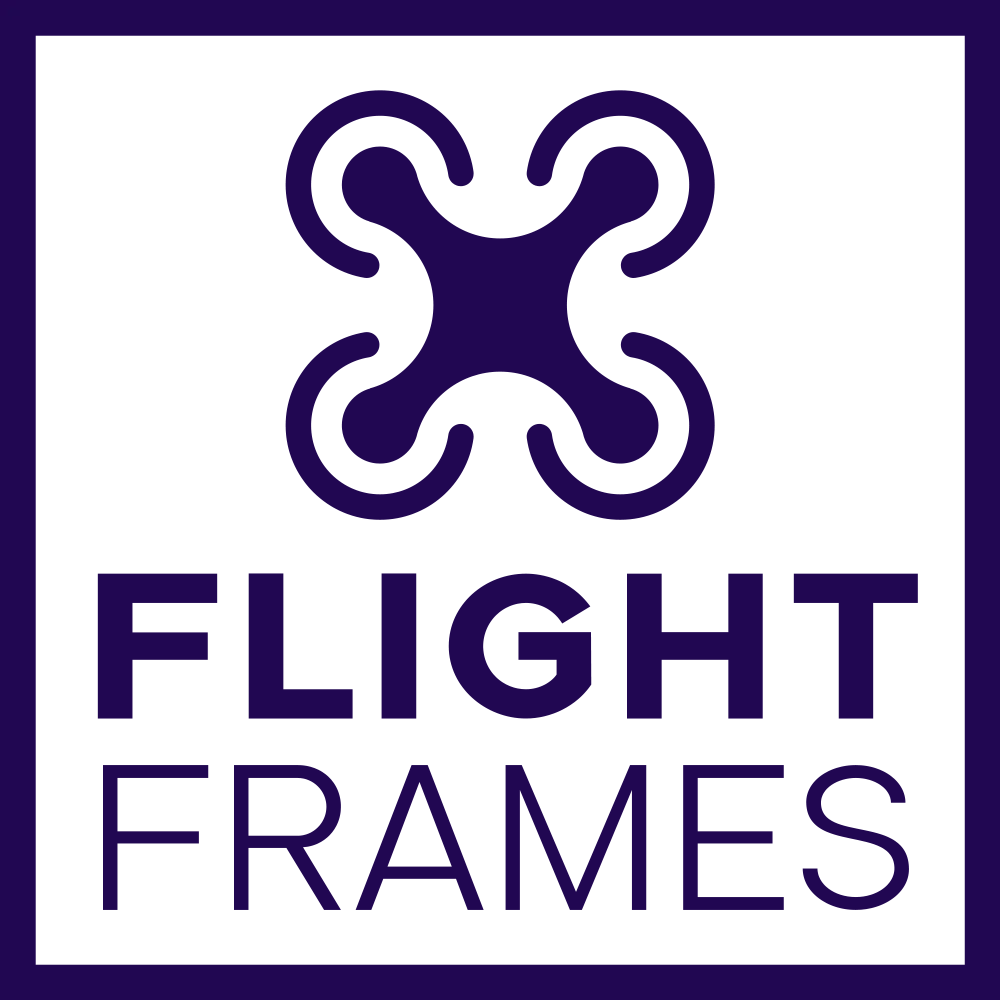 FlightFrames logo ontwerp - drone, fotografie, videografie