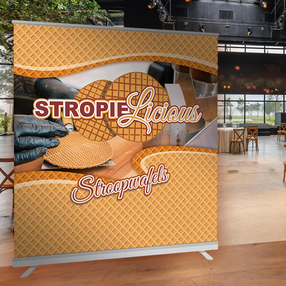 Roll-up banner ontwerp voor Stropielicious