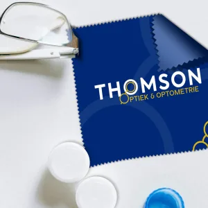 Brillendoekje ontwerp voor Thomson Optiek & Optometrie