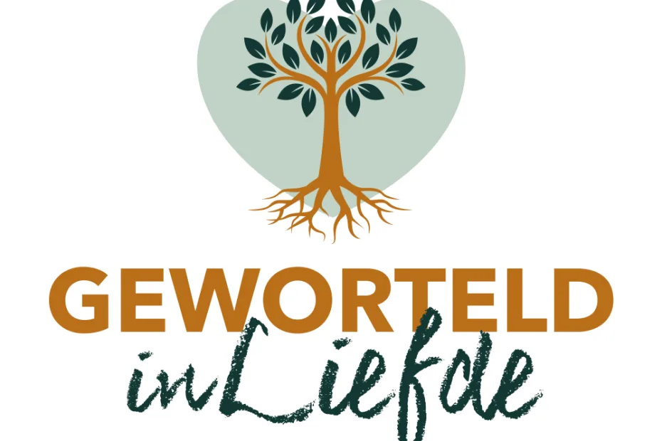 logo ontwerp voor geworteld in liefde