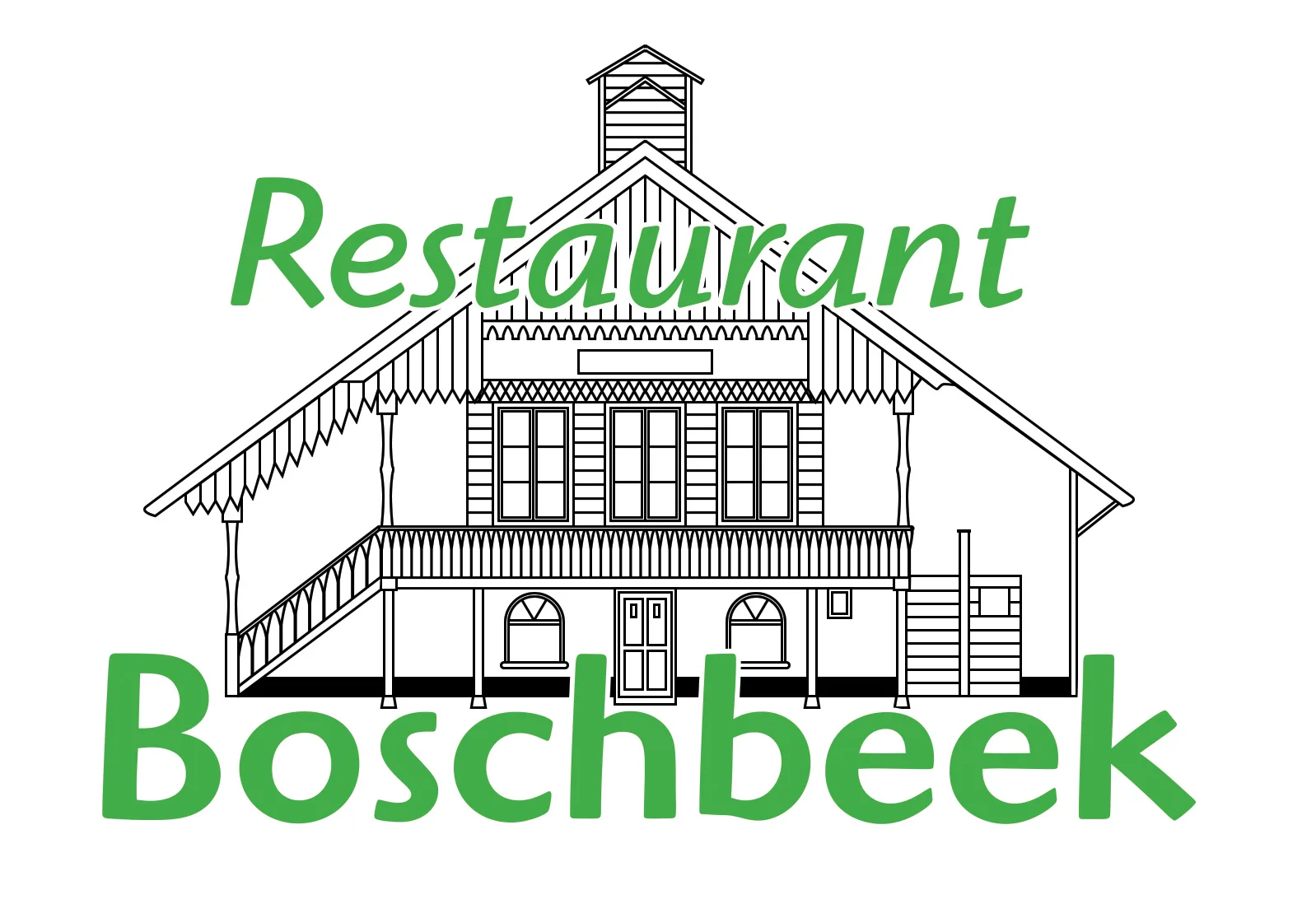 Logo gedigitaliseerd voor Restaurant Boschbeek