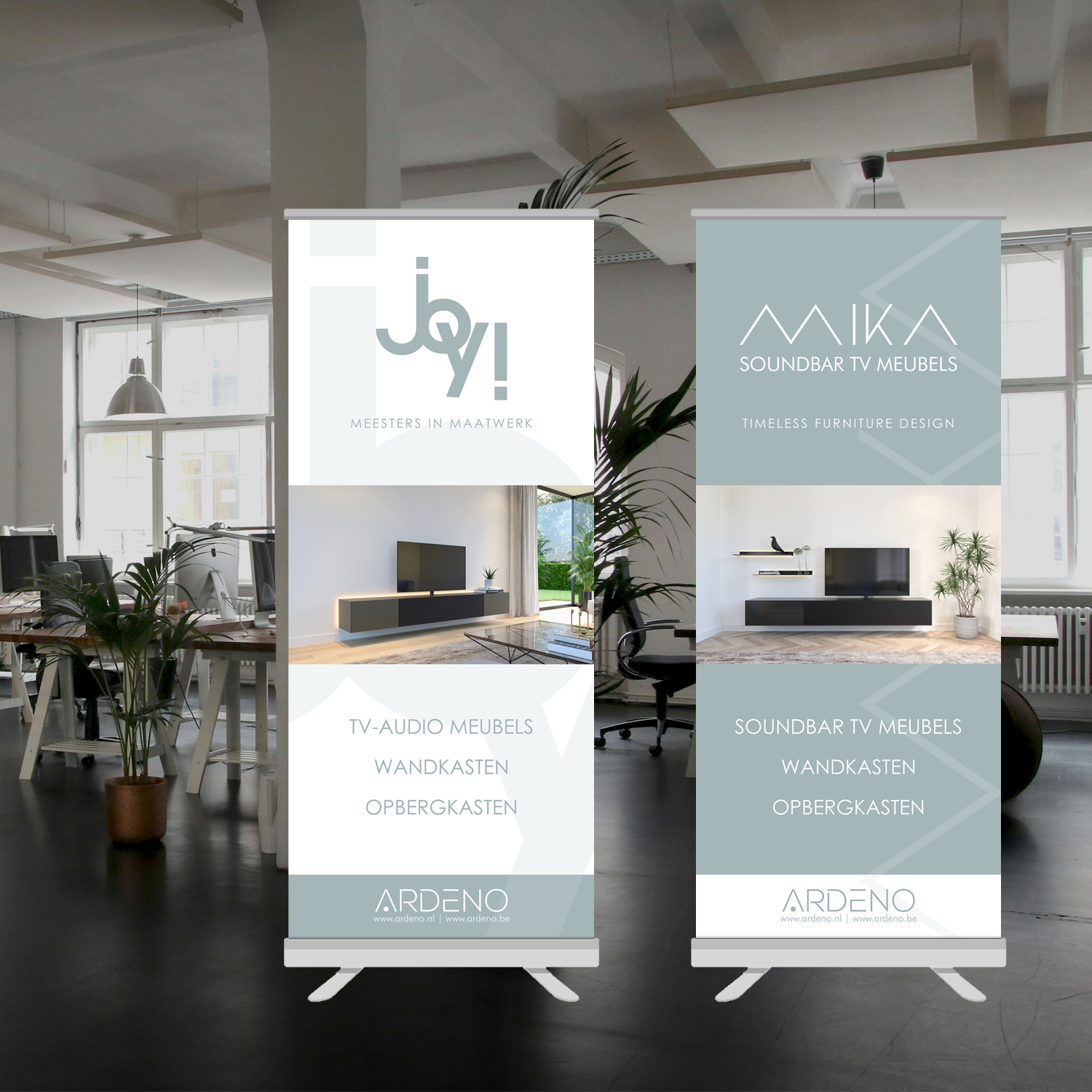 Roll-up banners ontwerp voor Ardeno