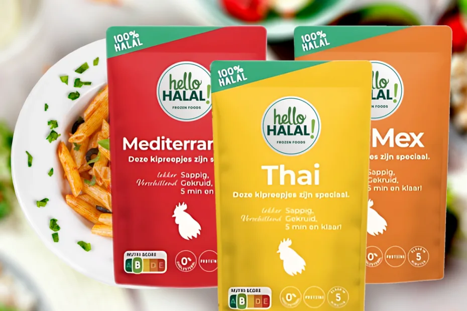 Verpakking ontwerp stazak voor Hello Halal