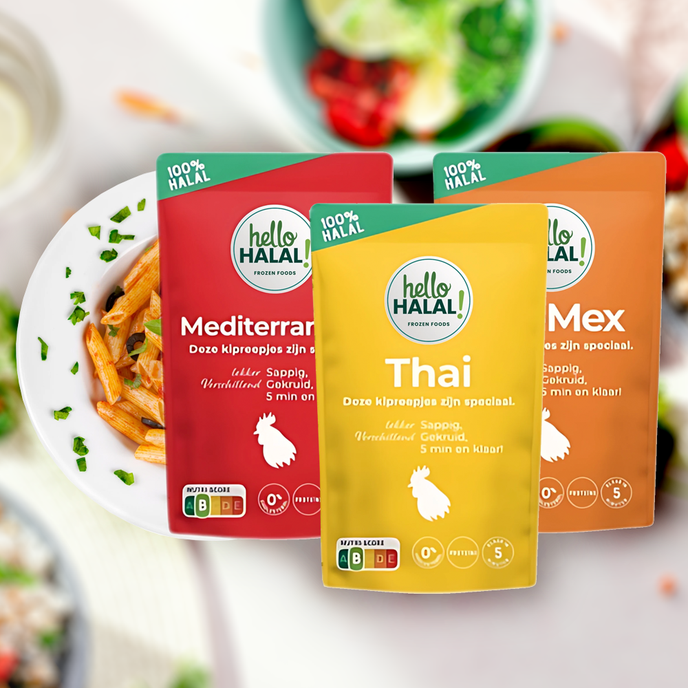 Verpakkingen ontworpen voor Hello Halal!