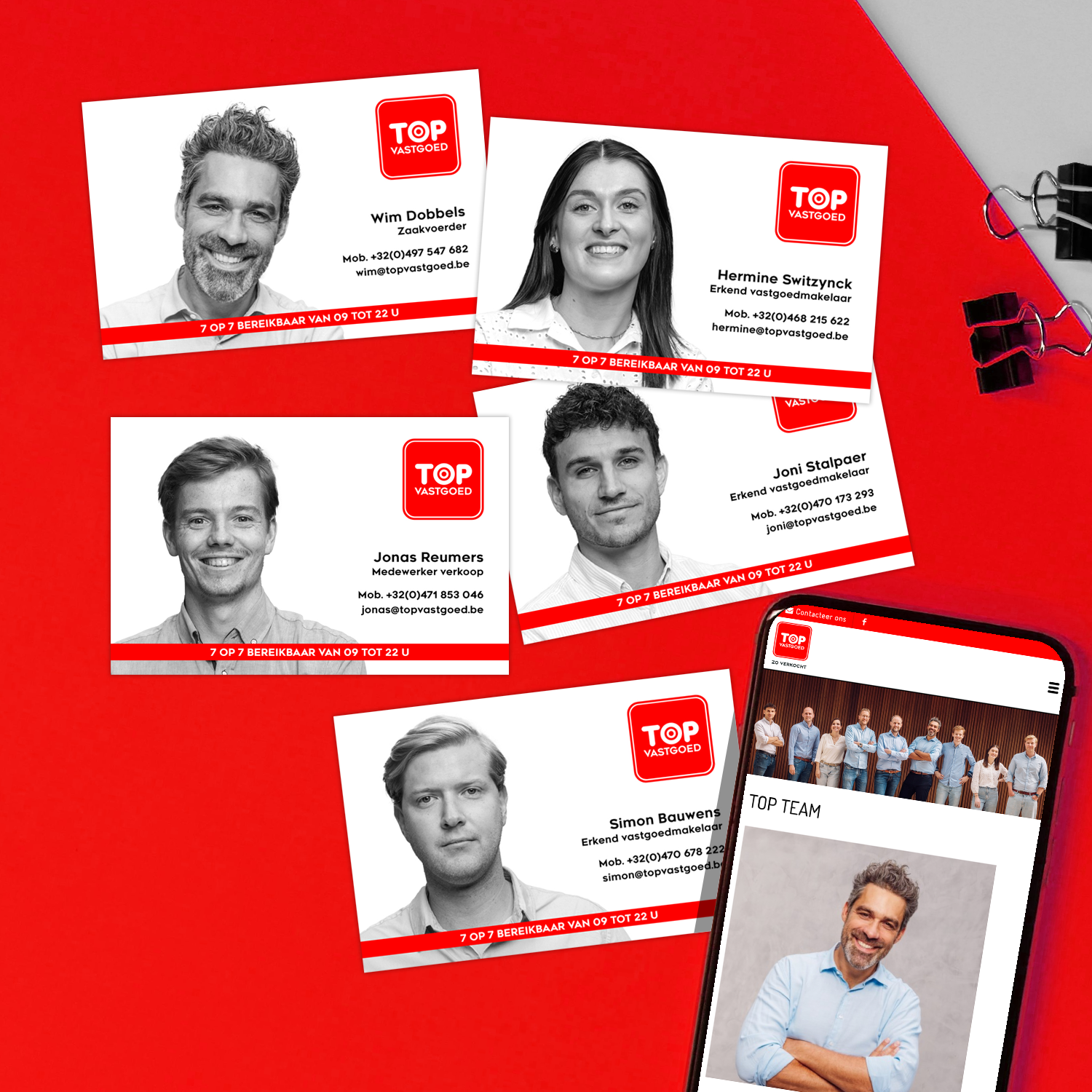 Visitekaartje ontwerp voor Top Vastgoed